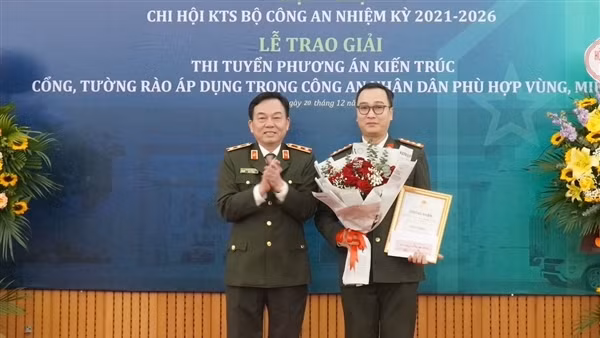 Trao giải Cuộc thi tuyển “Phương án kiến trúc cổng, tường rào áp dụng trong CAND phù hợp với vùng, miền”