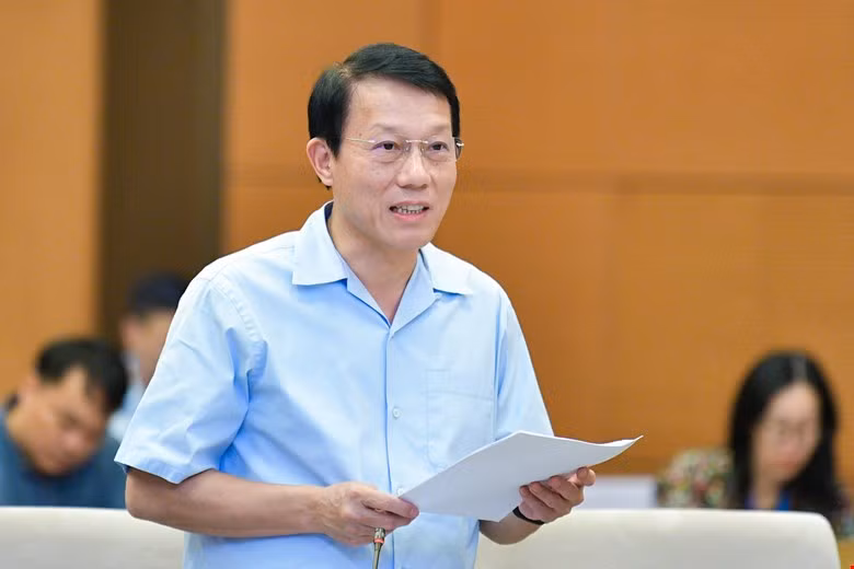 Bộ trưởng Lương Tam Quang phát biểu một số vấn đề xung quanh dự án Luật Dữ liệu -0