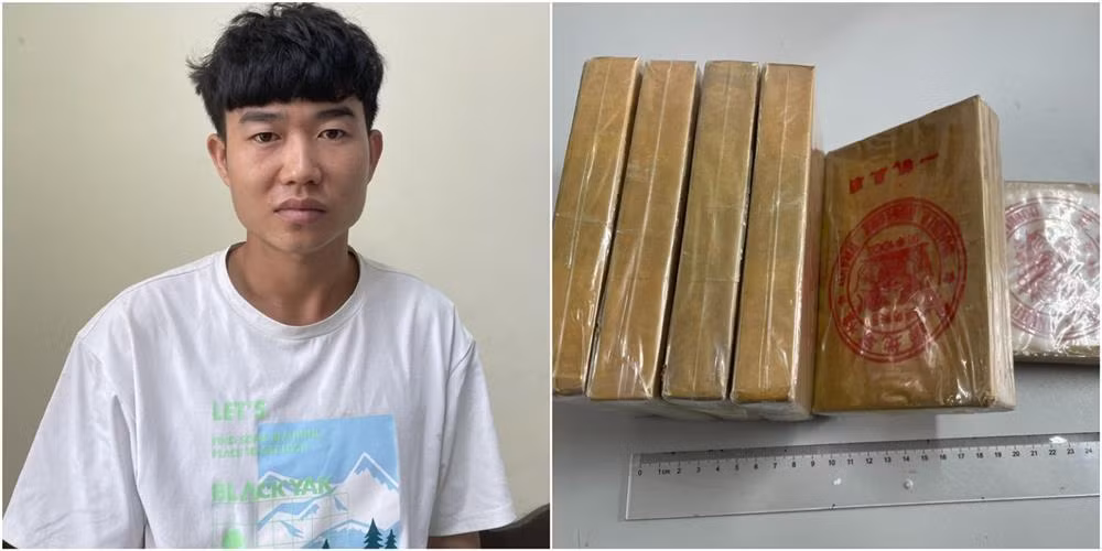 Lợi dụng vỏ bọc công nhân, vận chuyển 6 bánh heroin bằng xe khách -0
