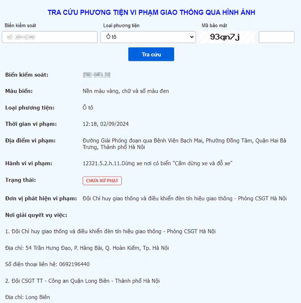 Hơn 400 phương tiện bị phạt nguội trong tháng 9 ở Hà Nội -0