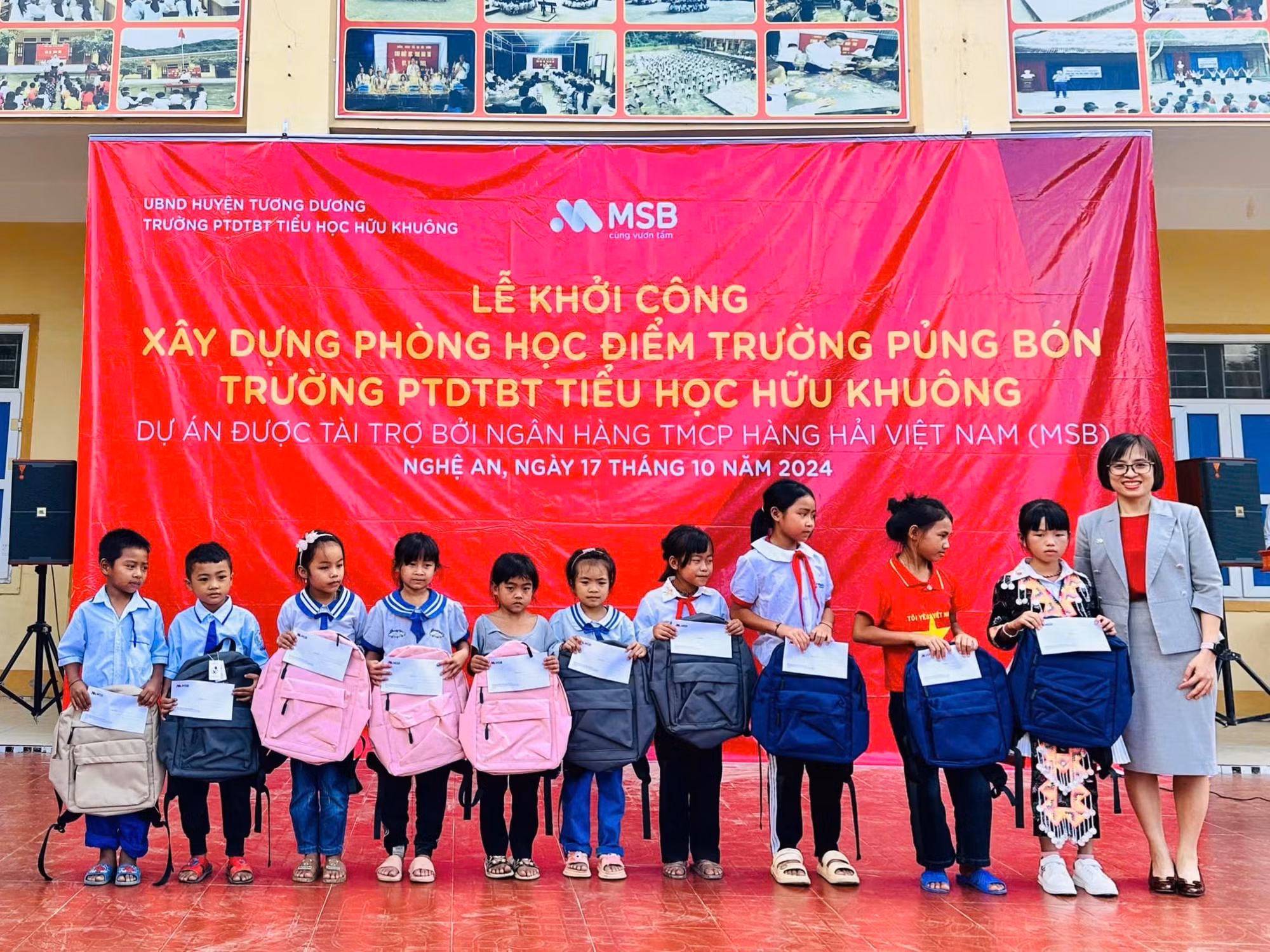 MSB khởi công xây dựng điểm trường mới cho học sinh huyện Tương Dương, Nghệ An -0