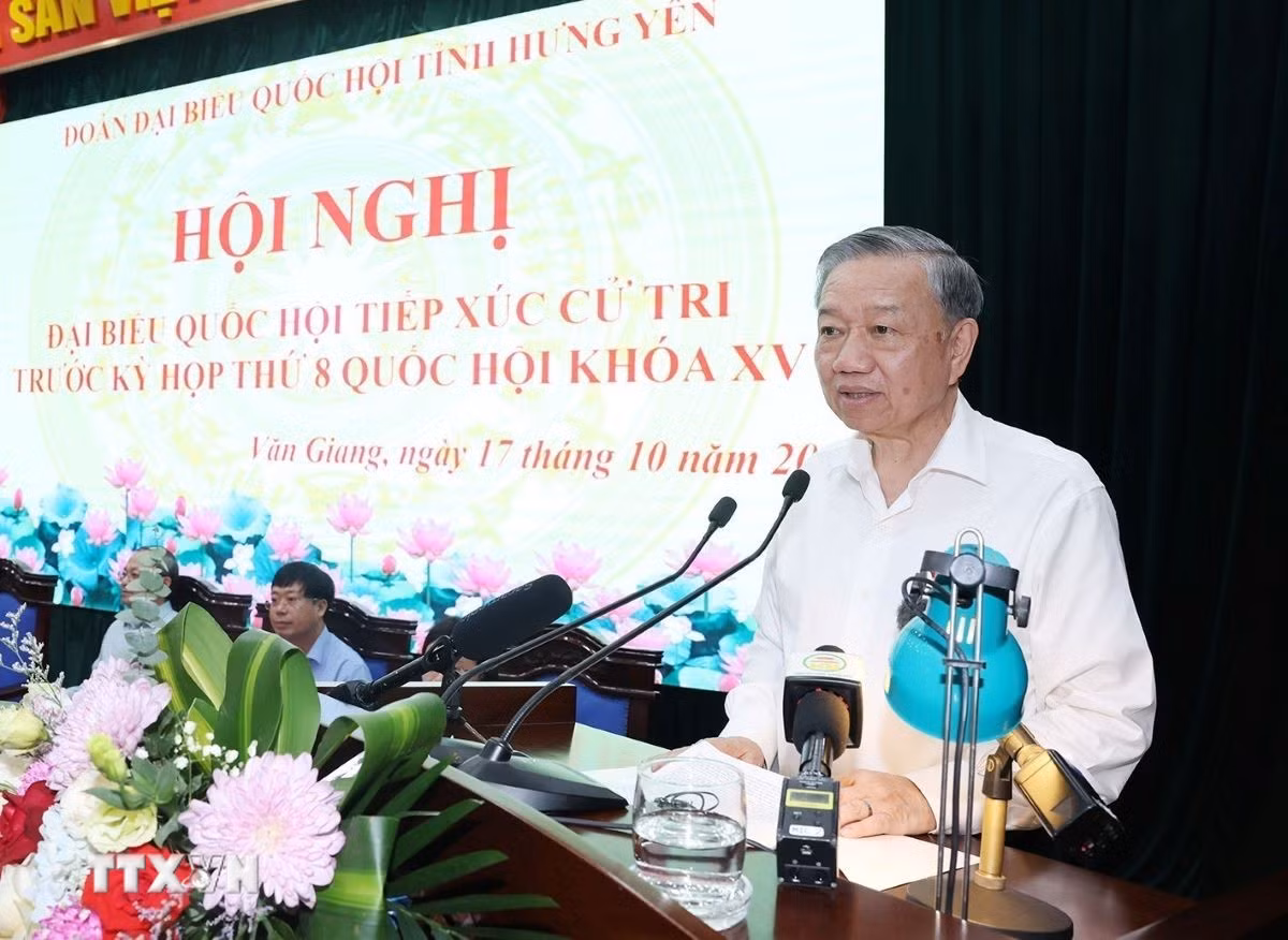 Tổng Bí thư, Chủ tịch nước Tô Lâm tiếp xúc cử tri Hưng Yên -0