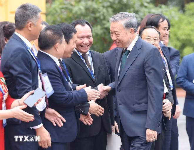Tổng Bí thư, Chủ tịch nước Tô Lâm gặp mặt đại biểu doanh nhân tiêu biểu -0
