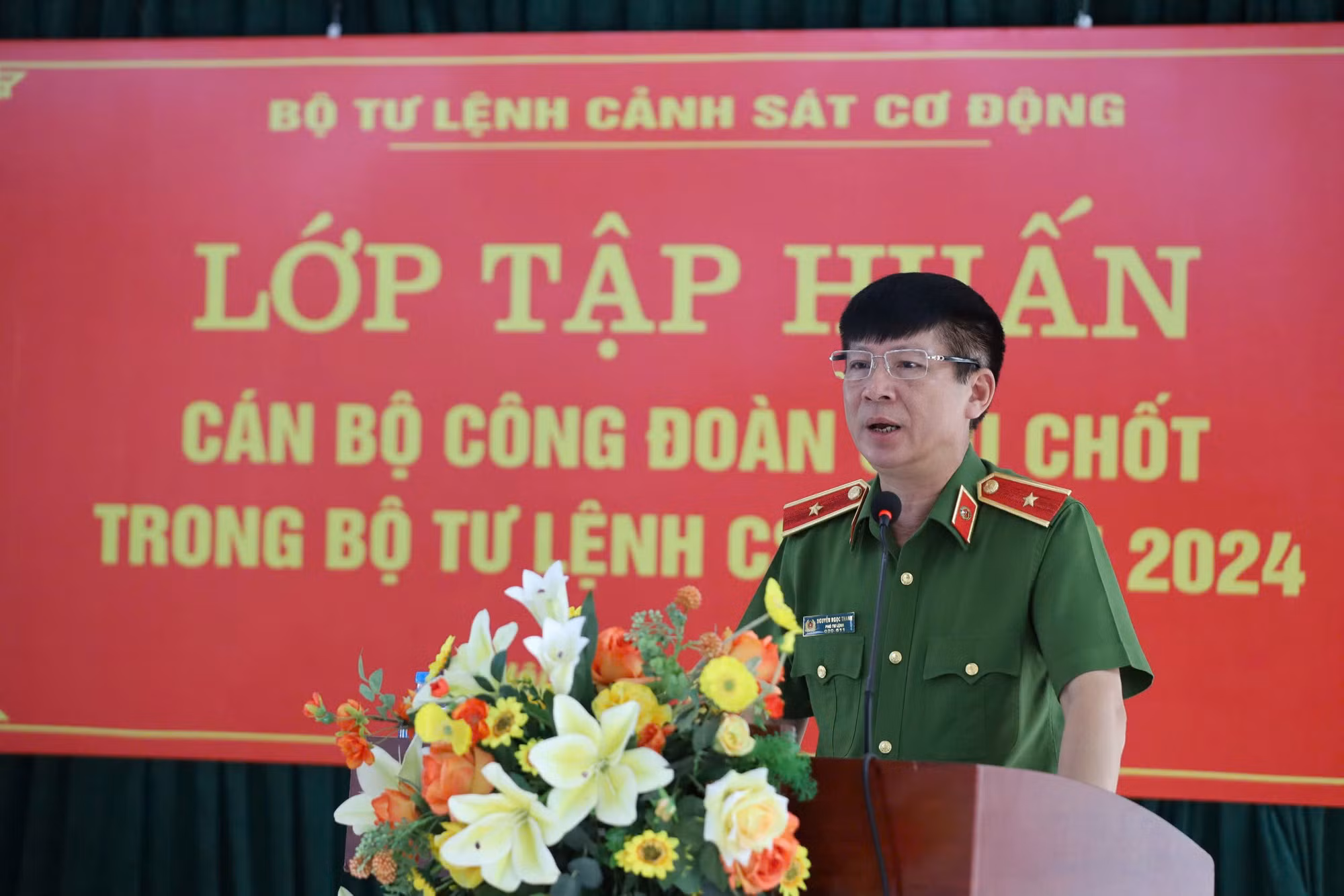 Bộ Tư lệnh Cảnh sát cơ động tập huấn nghiệp vụ cho cán bộ Công đoàn chủ chốt -0