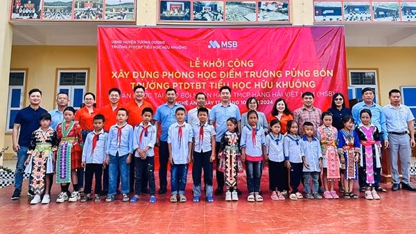 MSB khởi công xây dựng điểm trường mới cho học sinh huyện Tương Dương, Nghệ An