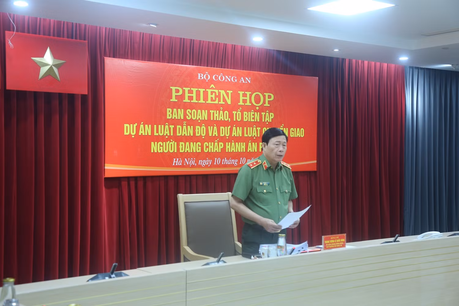 Họp Ban soạn thảo, Tổ biên tập dự án Luật Dẫn độ và dự án Luật Chuyển giao người đang chấp hành án phạt tù -0