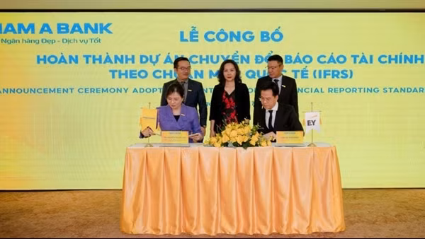 Nam A Bank tiên phong hoàn thành báo cáo tài chính theo chuẩn mực quốc tế (IFRS)