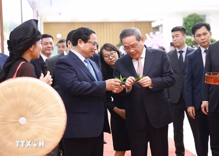 Thủ tướng Việt Nam và Trung Quốc cùng thưởng thức văn hóa truyền thống -5