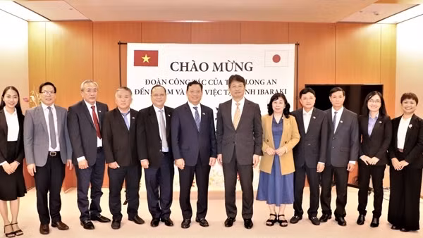 Lãnh đạo tỉnh Long An chào xã giao Thống đốc tỉnh Ibaraki, Nhật Bản