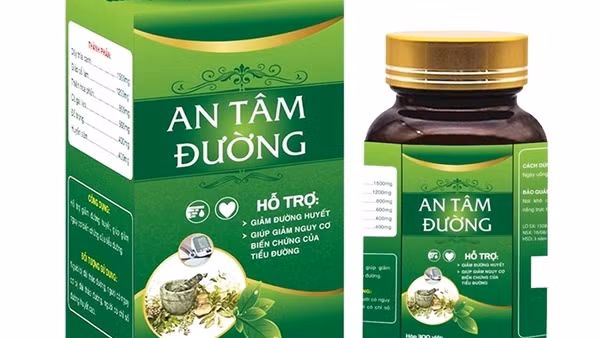 Thực phẩm “An tâm đường” quảng cáo gây hiểu nhầm như thuốc chữa bệnh