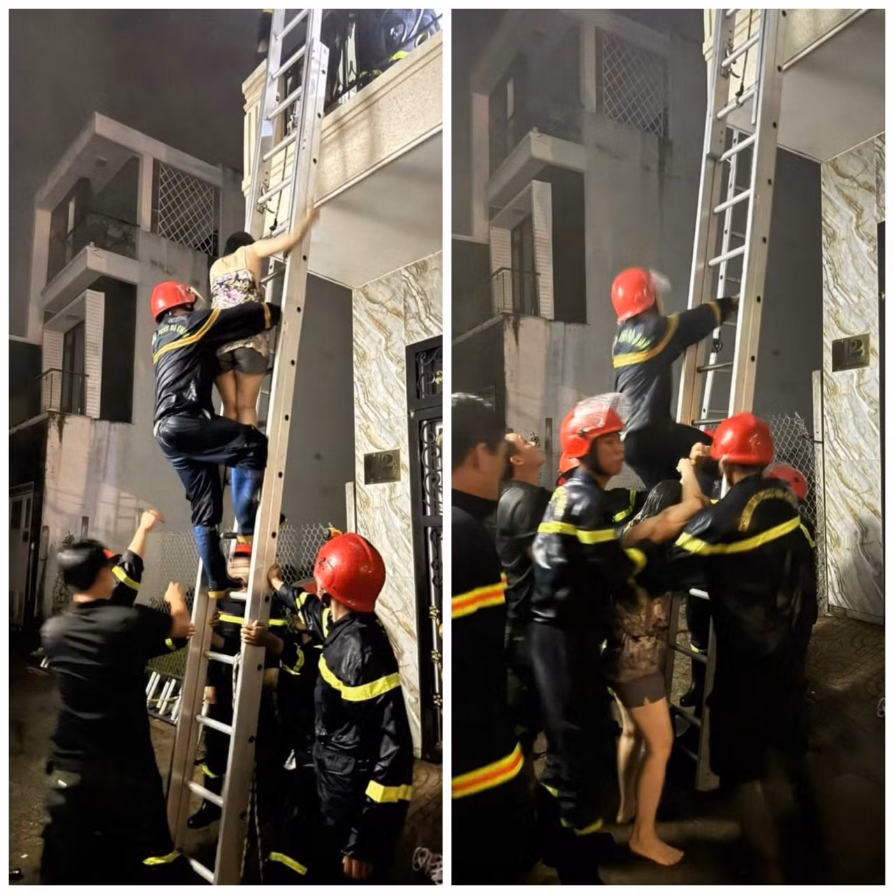 3 người được Cảnh sát PCCC giải cứu trong vụ cháy lúc rạng sáng ở TP Vũng Tàu -0