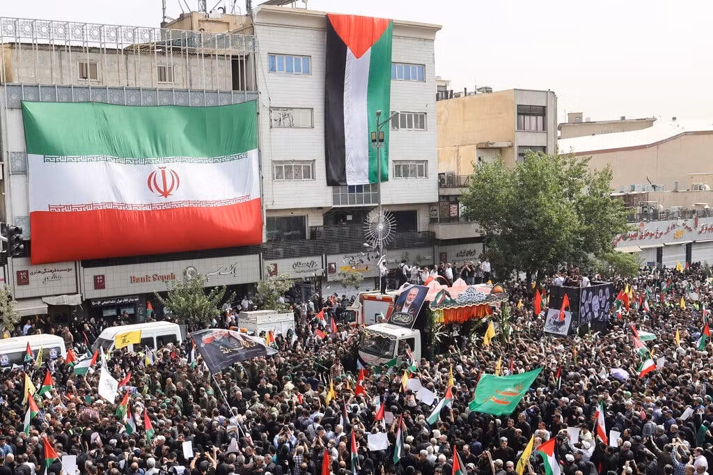 Biển người Iran dự lễ tang thủ lĩnh Hamas -0