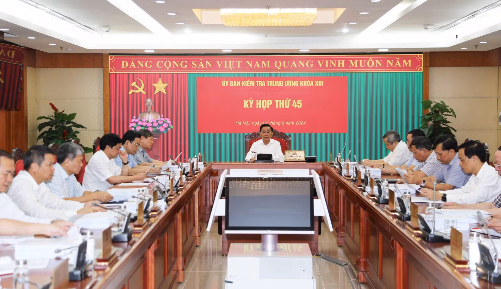 Thông cáo báo chí Kỳ họp thứ 45 của Ủy ban Kiểm tra Trung ương -0