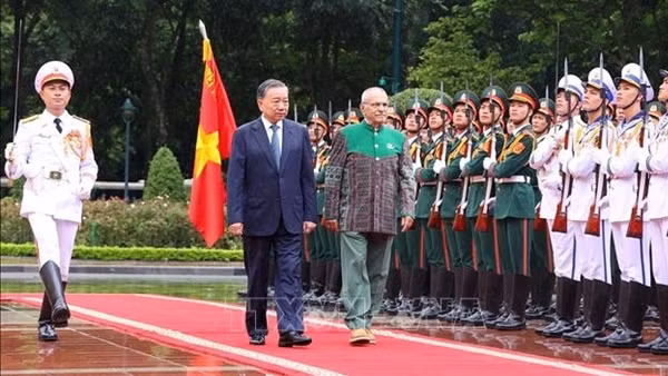 Chủ tịch nước Tô Lâm chủ trì lễ đón chính thức Tổng thống Timor Leste