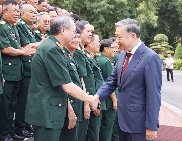 Tổng Bí thư, Chủ tịch nước Tô Lâm gặp mặt đoàn cựu chiến binh Sư đoàn 308 -0