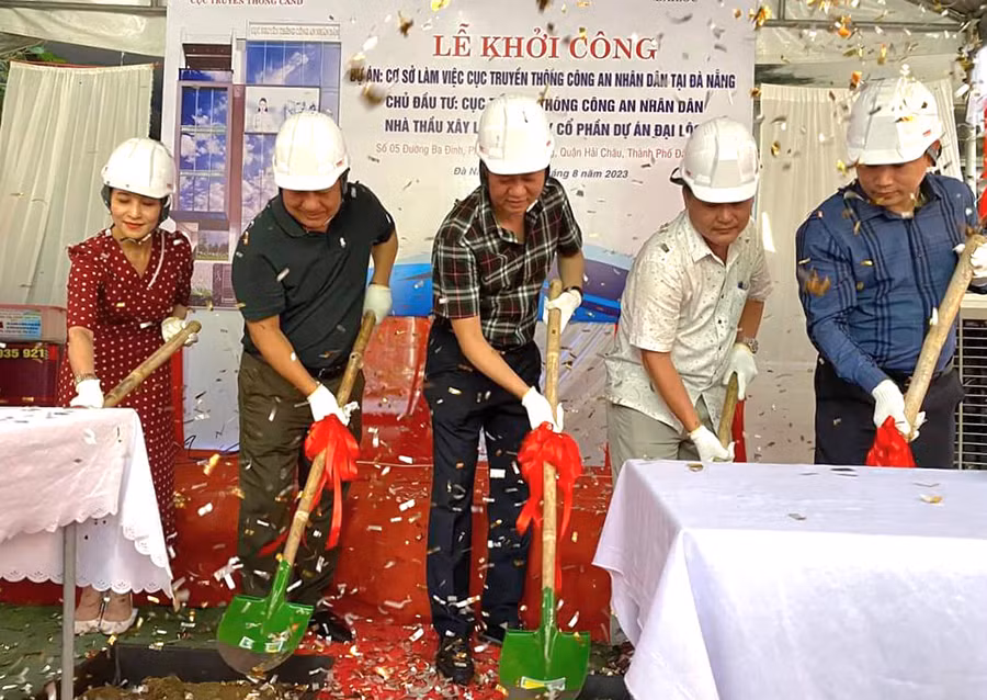 Khởi công xây dựng trụ sở làm việc Cục Truyền thông CAND tại Đà Nẵng -0