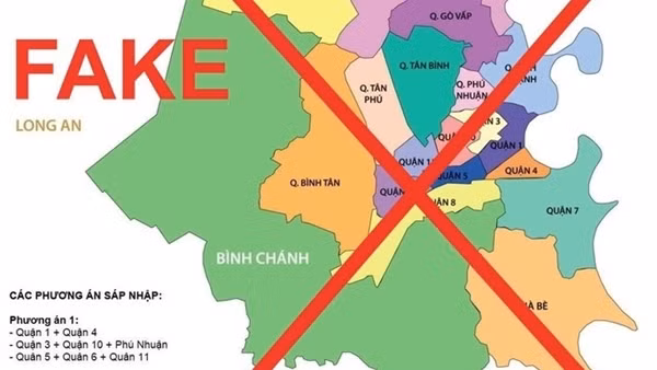 Xuất hiện nhiều thông tin, bản đồ giả mạo việc sáp nhập địa giới ở TP Hồ Chí Minh