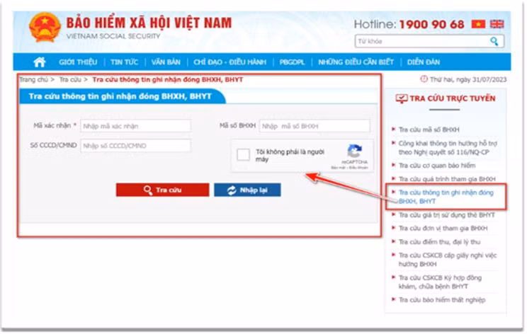 Từ ngày 3/8/202, triển khai chức năng tra cứu thông tin đóng BHXH tự nguyện, BHYT -1