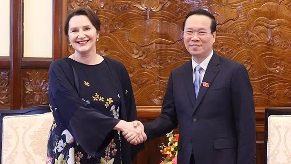 Chủ tịch nước Võ Văn Thưởng tiếp các đại sứ trình quốc thư