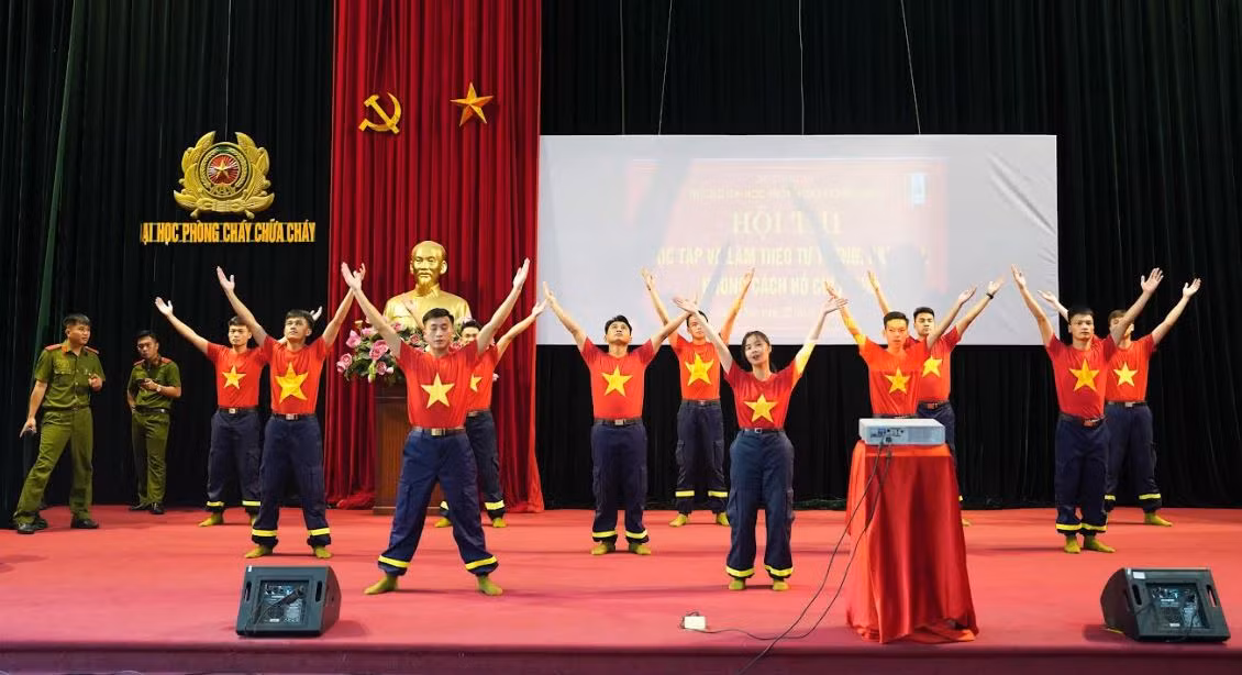 Học viên Trường Đại học PCCC với &nbsp;Hội thi “Học tập và làm theo tư tưởng, đạo đức, phong cách Hồ Chí Minh” -1