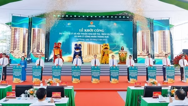 Hải Phòng khởi công dự án nhà ở công nhân gần 1.600 tỷ đồng