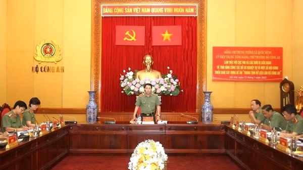 Xây dựng Trung tâm dữ liệu lớn, phục vụ tốt các mặt công tác Công an
