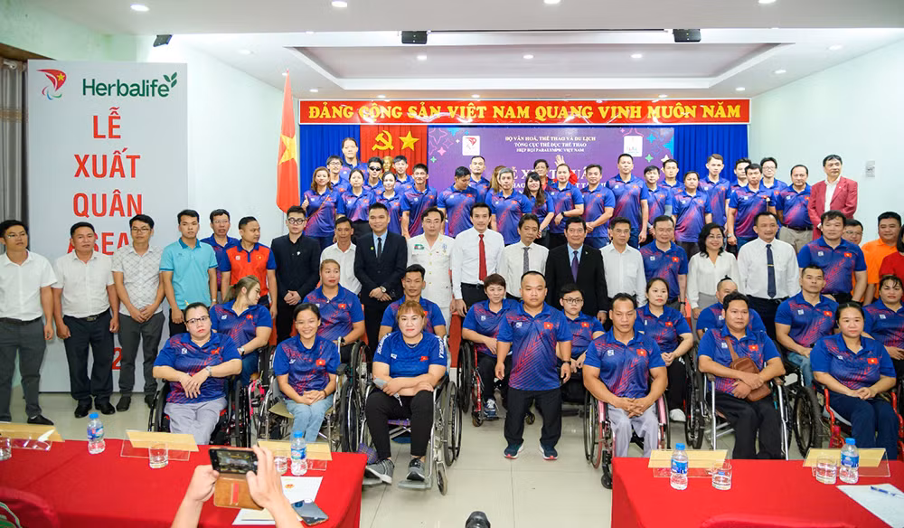 Herbalife Việt Nam đồng hành cùng Hiệp hội Paralympic Việt Nam tổ chức Lễ xuất quân cho vận động viên tham dự ASEAN Para Games 2023 tại Campuchia -0