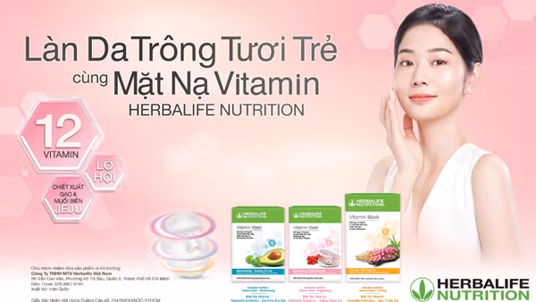 Cách cải thiện sức khỏe và vẻ đẹp của làn da đến từ mặt nạ Vitamin Herbalife Nutrition