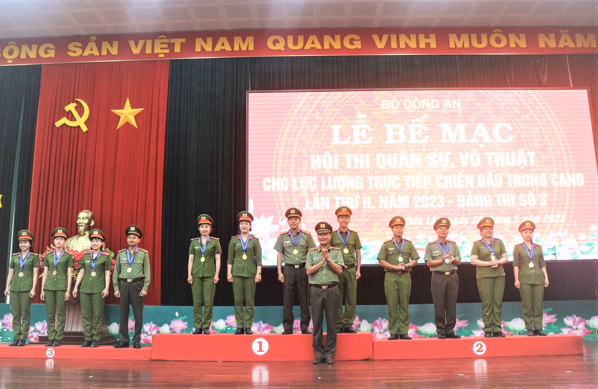 Bế mạc vòng loại hội thi quân sự, võ thuật CAND bảng thi số 3 -0