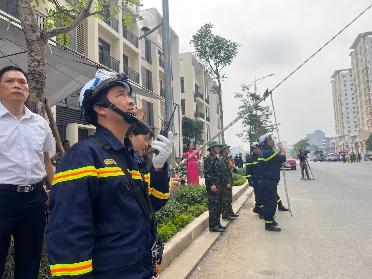 Diễn tập phòng cháy, chữa cháy và cứu nạn, cứu hộ Tây Hồ -0
