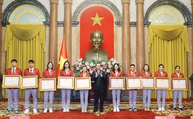 Chủ tịch nước biểu dương các 'gương mặt vàng' của Thể thao Việt Nam -0