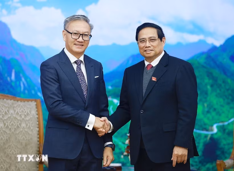Thủ tướng Phạm Minh Chính tiếp Bộ trưởng Ngoại giao Lào Thongsavanh Phomvihane -0