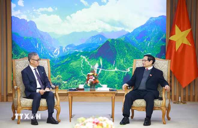 Thủ tướng Phạm Minh Chính tiếp Bộ trưởng Ngoại giao Lào Thongsavanh Phomvihane -0