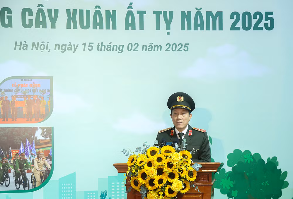 Bộ Công an hưởng ứng phong trào trồng cây, gây rừng -0