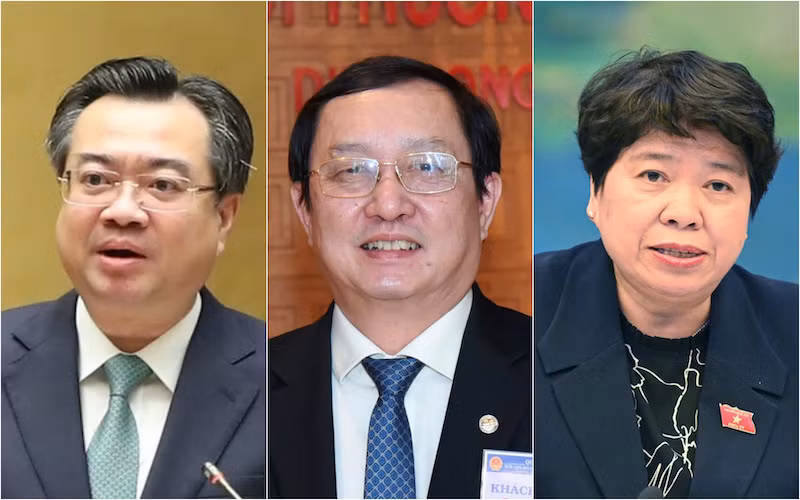 Miễn nhiệm hai bộ trưởng và một ủy viên Ủy ban Thường vụ Quốc hội -0