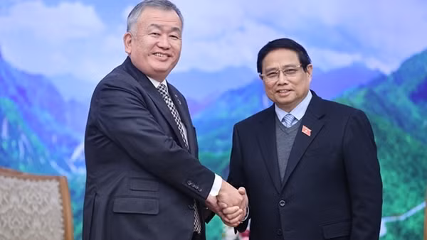 Thủ tướng Phạm Minh Chính tiếp Chủ tịch tập đoàn vận tải hàng đầu Nhật Bản
