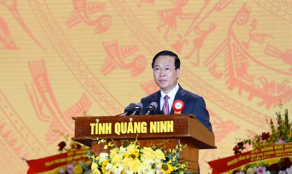 Chủ tịch nước Võ Văn Thưởng dự Lễ kỷ niệm 60 năm Ngày thành lập tỉnh Quảng Ninh -0