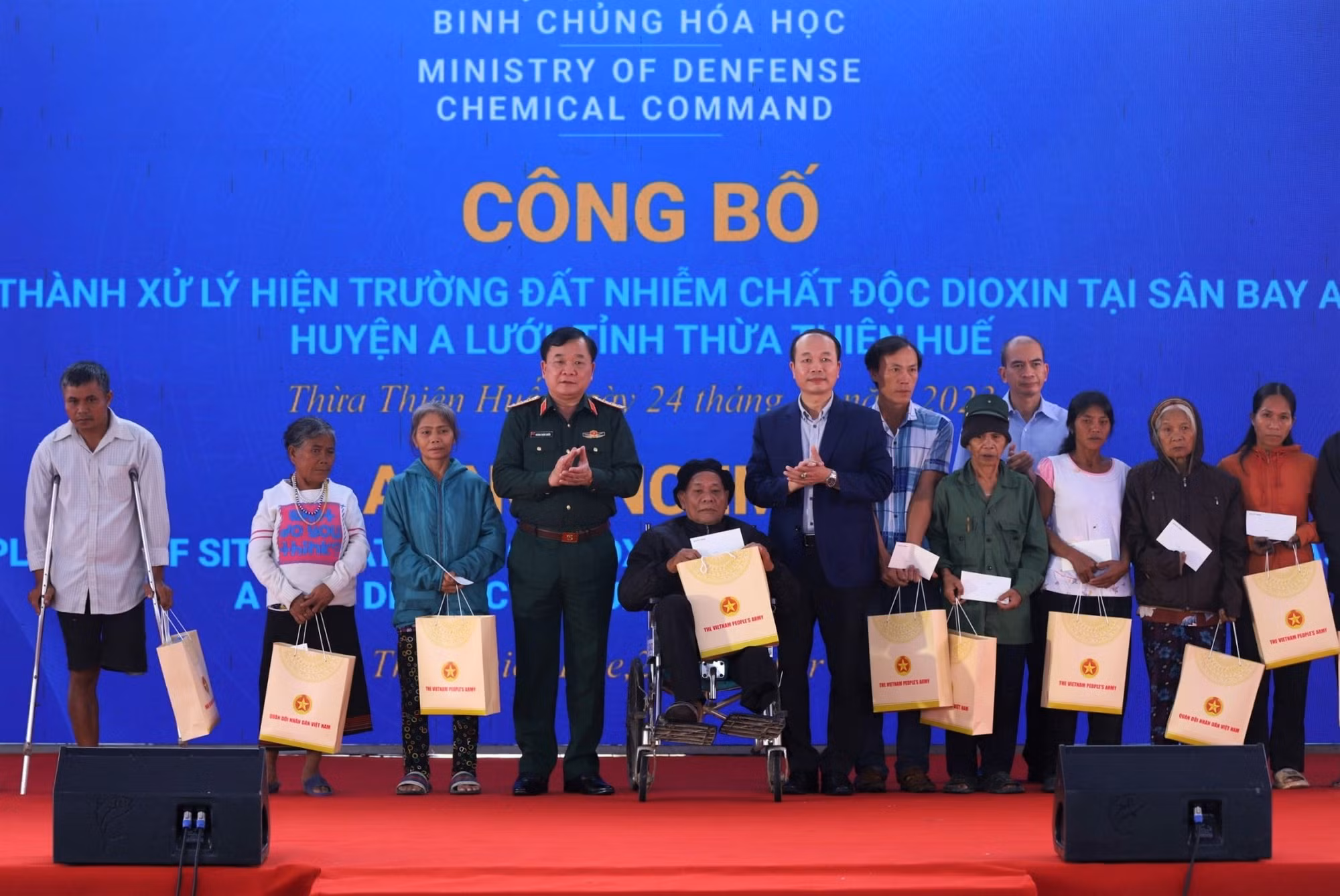 Hoàn thành xử lý đất nhiễm chất độc dioxin tại sân bay A So -0