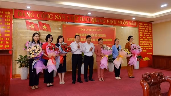 Bình Phước thực hiện tốt công tác cán bộ, nhất là cán bộ lãnh đạo nữ