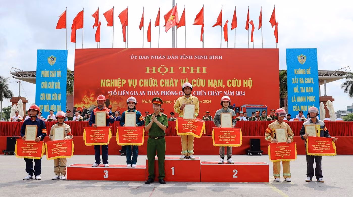 Ninh Bình: Hội thi nghiệp vụ chữa cháy và cứu nạn, cứu hộ năm 2024 -3