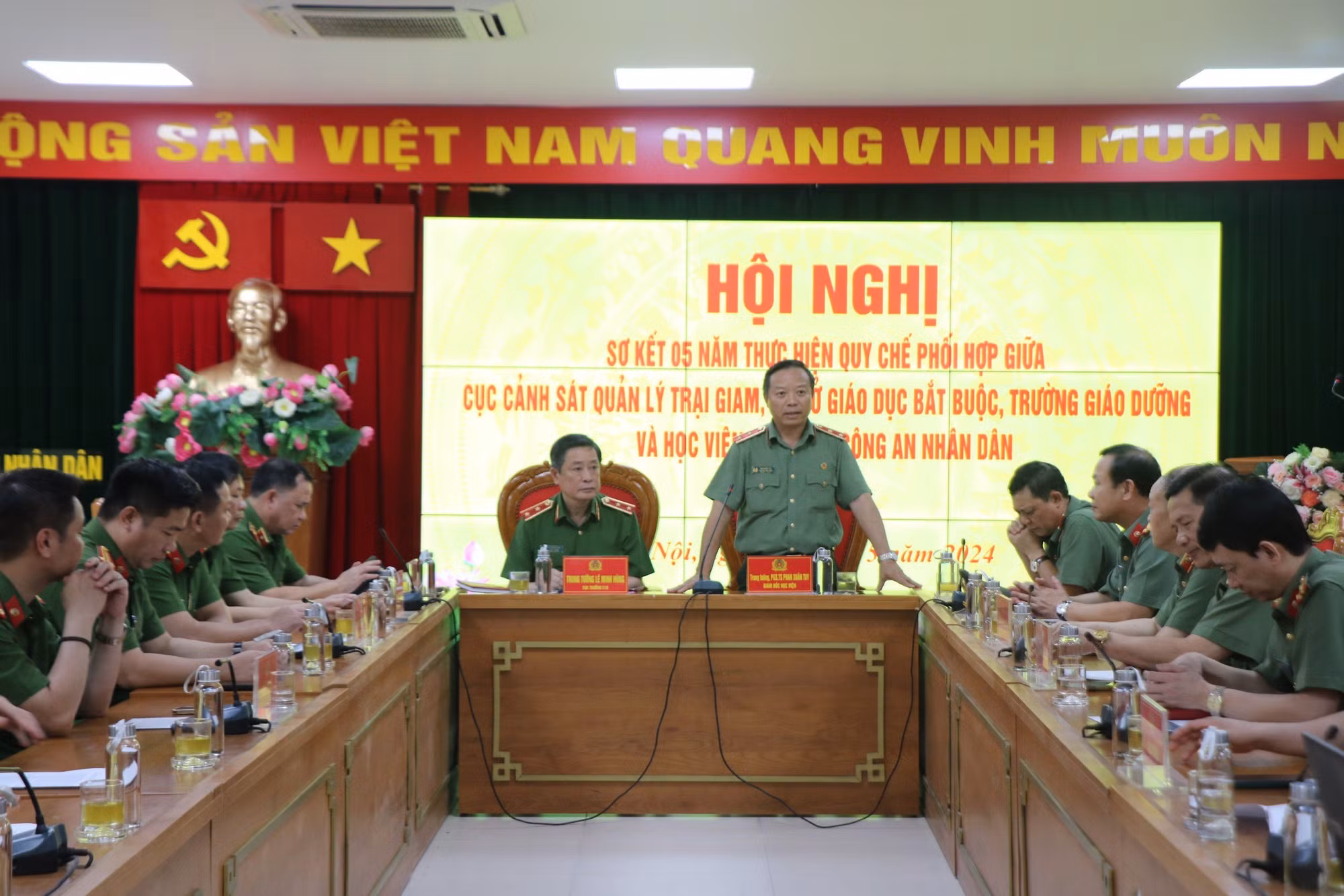 Học viện Chính trị CAND và Cục Cảnh sát quản lý trại giam sơ kết 5 năm thực hiện quy chế phối hợp -0