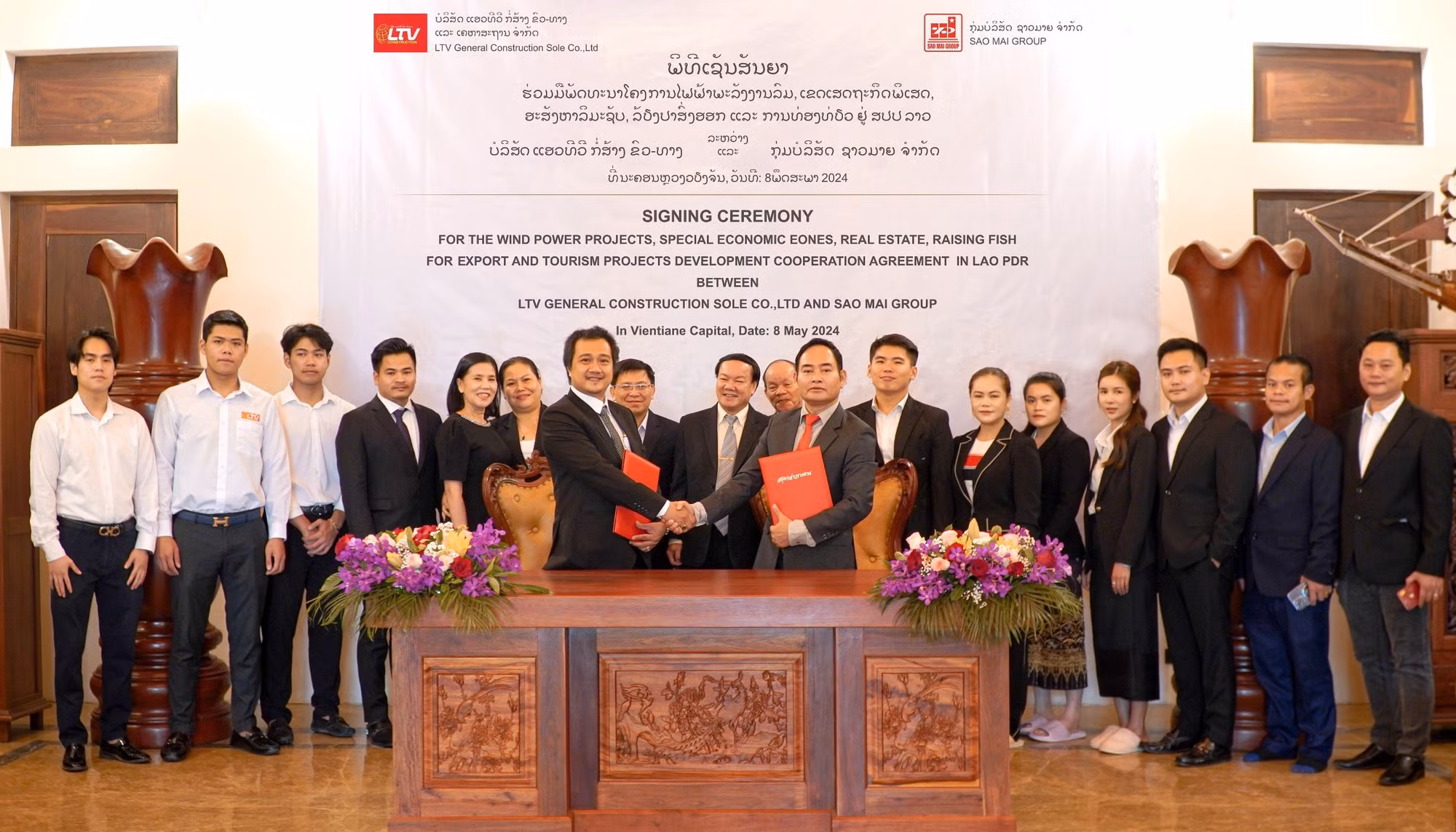 Sao Mai Group “bắt tay” LTV Group cùng khảo sát đầu tư năng lượng sạch trên lãnh thổ Lào -0