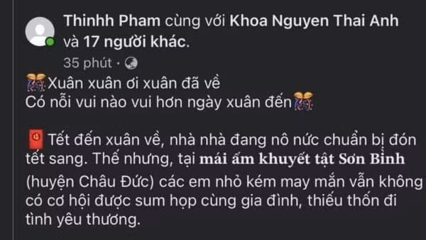 Mạo nhận cơ sở nuôi dưỡng trẻ khuyết tật để kêu gọi ủng hộ tiền