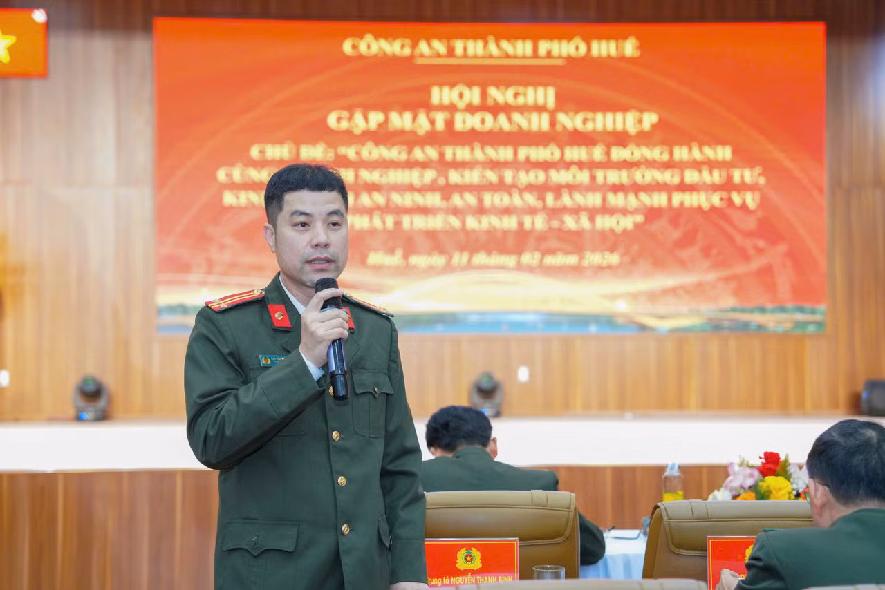 Chuyển từ “quản lý” sang “phục vụ”: Công an TP Huế sát cánh cùng doanh nghiệp phát triển bền vững -0