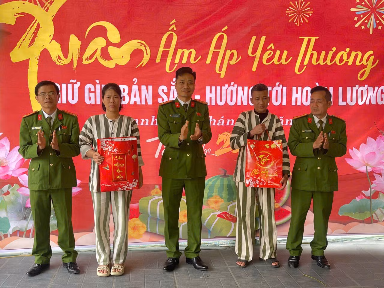 Tết đoàn viên ở Trại tạm giam Công an tỉnh Thanh Hóa -0