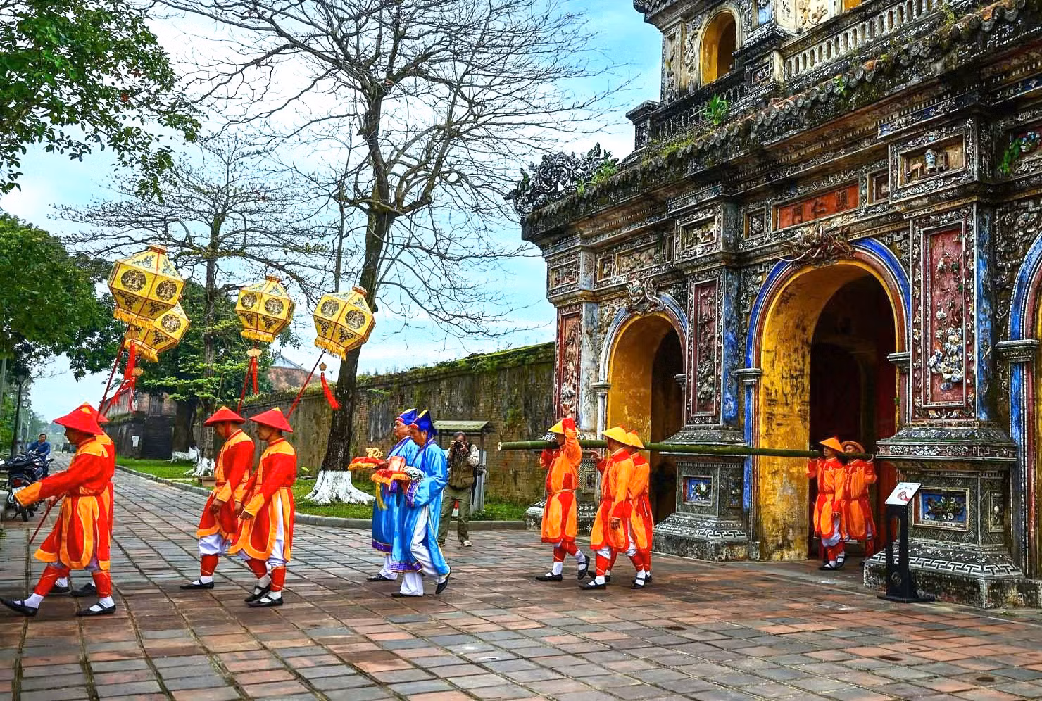 Tái hiện lễ dựng nêu đón Tết trong Hoàng cung triều Nguyễn -0