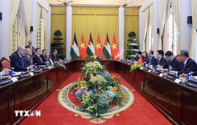 Chủ tịch nước Lương Cường hội đàm với Quốc vương Jordan -0