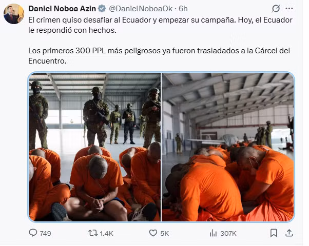 Ecuador chuyển 300 tù nhân nguy hiểm đến nhà tù an ninh tối đa sau cuộc bạo loạn -0
