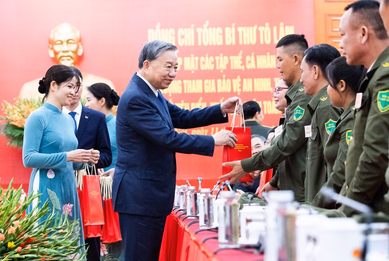 Tổng Bí thư Tô Lâm: Đảng, Nhà nước luôn quan tâm, chăm lo lực lượng tham gia bảo vệ ANTT ở cơ sở -0