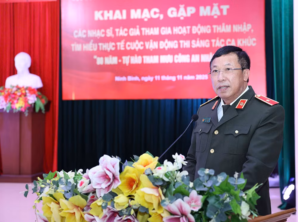 Gặp mặt các tác giả, nhạc sĩ tham gia sáng tác ca khúc chào mừng 80 năm truyền thống lực lượng Tham mưu CAND -0
